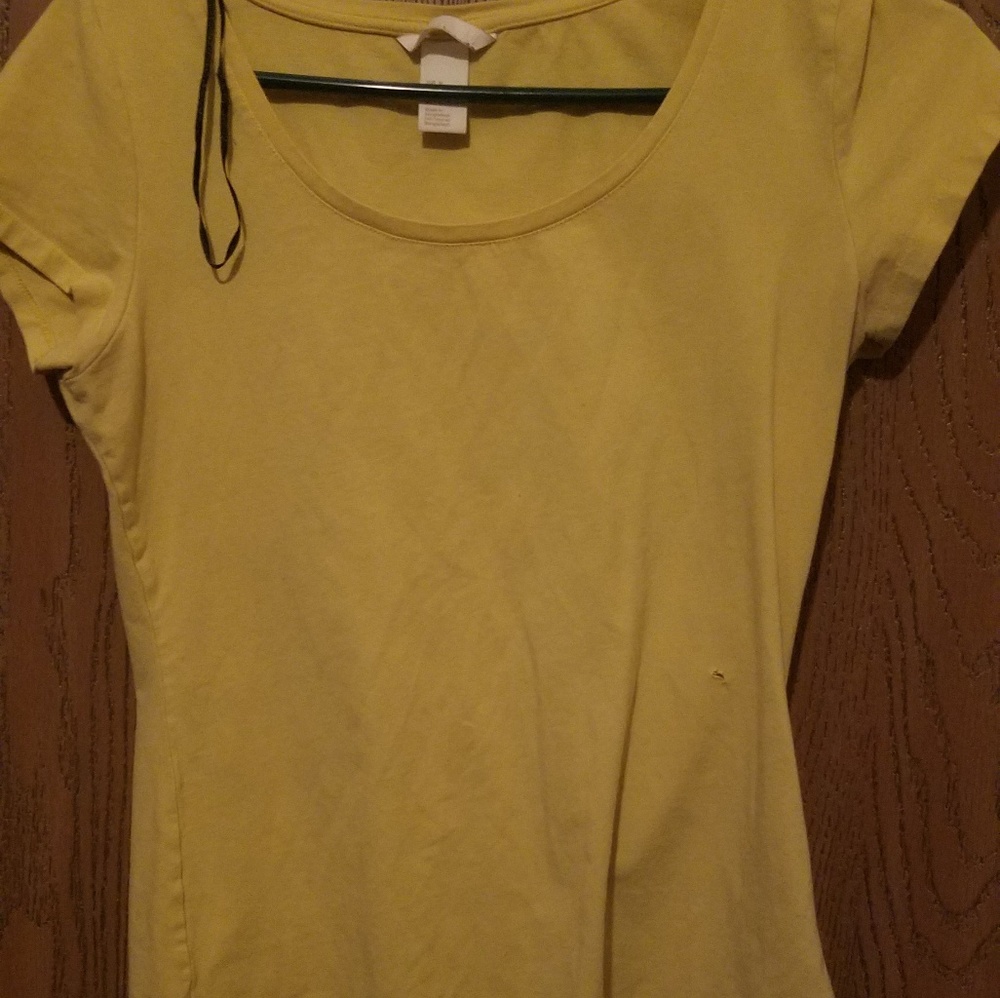 Short Sleeve Yellow Top